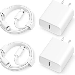 iPhone 14 13 12 11 Super Fast Charger【Apple MFi Certified】 cargador 20W Rapid USB C Wall Charger Block with 6FT Fast Charging Serial Cable Compatible with iPhone 14 Plus/Pro Max,Pro/Mini/iPad