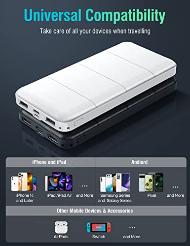 UYAYOHU Portable-Charger-Power-Bank - 15000mAh 2 Pack Power Bank Dual USB Output 5V3.1A Fast Charging Portable Charger Compatible with All USB Devices and Smartphones