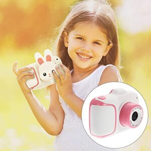 OSALADI Baby Toy Kids Cartoon Camera 1080P Toddler Video Children Digital Kids Cameras Cute Rabbit Anti- Drop Selfie Camera for Kids Birthday Gift Toddler Outdoor Toys