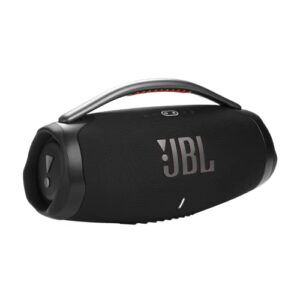 jbl boombox 3 – portable bluetooth speaker, powerful sound and monstrous bass, ipx7 waterproof, 24 hours of playtime, powerbank, jbl partyboost for speaker pairing (black) (renewed)