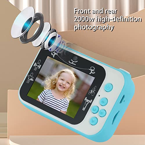 Qonioi High-Definition Front and Rear Dual-Camera Childrens Camera The 20 Megapixel Hd Camera Has a Built-in Coms Imported Chip Can Take Photos and Videos,Listen to Music Play Small Games