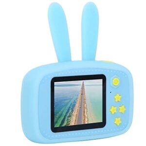 Children Camera, Round and No Corner Angle Shape ABS Children Camera Toy USB Interface with 1200mAh Battery for Kids for Child for Game for Video Recording(X500 Rabbit)