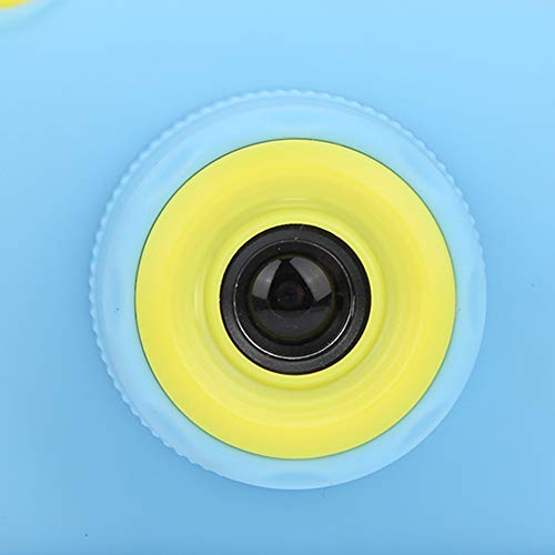 Children Camera, Round and No Corner Angle Shape ABS Children Camera Toy USB Interface with 1200mAh Battery for Kids for Child for Game for Video Recording(X500 Rabbit)
