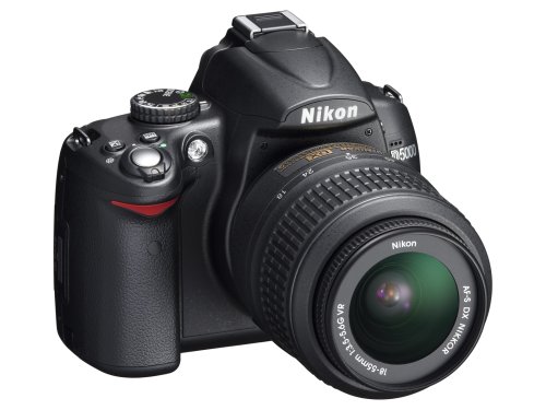 Nikon D5000 12.3 MP DX Digital SLR Camera with 18-55mm f/3.5-5.6G VR Lens and 2.7-inch Vari-angle LCD (Renewed)