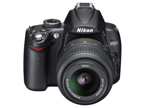 Nikon D5000 12.3 MP DX Digital SLR Camera with 18-55mm f/3.5-5.6G VR Lens and 2.7-inch Vari-angle LCD (Renewed)