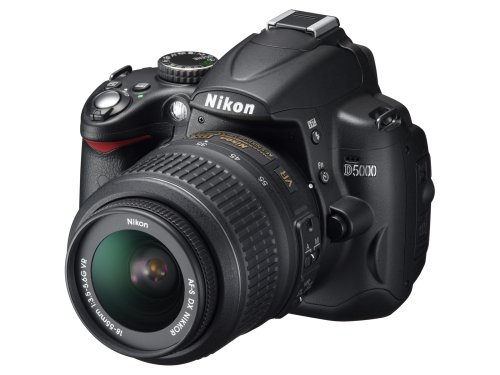 Nikon D5000 12.3 MP DX Digital SLR Camera with 18-55mm f/3.5-5.6G VR Lens and 2.7-inch Vari-angle LCD (Renewed)