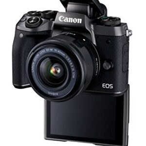 Canon Cameras US 24.2 Digital SLR Camera with 3.2-Inch LCD, Black (EOS M5 EF-M 15-45 STM KIT)