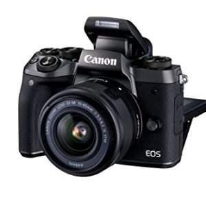 Canon Cameras US 24.2 Digital SLR Camera with 3.2-Inch LCD, Black (EOS M5 EF-M 15-45 STM KIT)