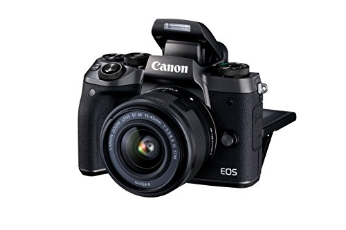 Canon Cameras US 24.2 Digital SLR Camera with 3.2-Inch LCD, Black (EOS M5 EF-M 15-45 STM KIT)