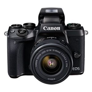 Canon Cameras US 24.2 Digital SLR Camera with 3.2-Inch LCD, Black (EOS M5 EF-M 15-45 STM KIT)
