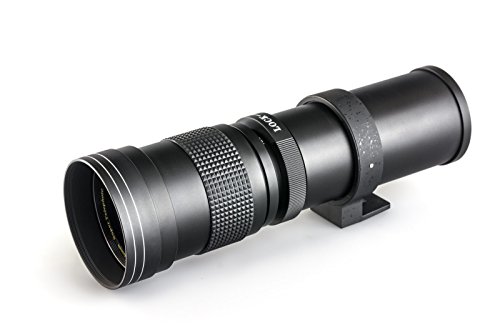 Opteka 420-1600mm f/8.3 HD Telephoto Zoom Lens Bundle Package includes 2X Teleconverter + 5 Piece UV-CPL-FL-Macro 10x-ND4 Filters + Tulip Hood + Cap Keeper + Lens Pen + Cleaning Kit for Canon EOS 5D Mark II III 2 3 5DM2 5DM3, 1D Mark 3 4 III IV 1Dx 1D X,