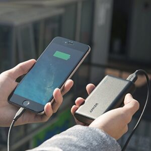 Anker PowerCore 10000 Portable Charger, 10000mAh Power Bank, Ultra-Compact Battery Pack, High-Speed Charging Technology Phone Charger for iPhone, Samsung and More.