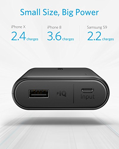 Anker PowerCore 10000 Portable Charger, 10000mAh Power Bank, Ultra-Compact Battery Pack, High-Speed Charging Technology Phone Charger for iPhone, Samsung and More.