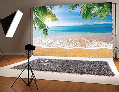 GYA 7x5ft Tropical Beach Background Photo Props for Studio,Wedding,Party Photography Backdrops Vinyl