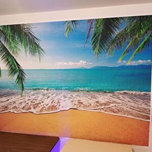 GYA 7x5ft Tropical Beach Background Photo Props for Studio,Wedding,Party Photography Backdrops Vinyl