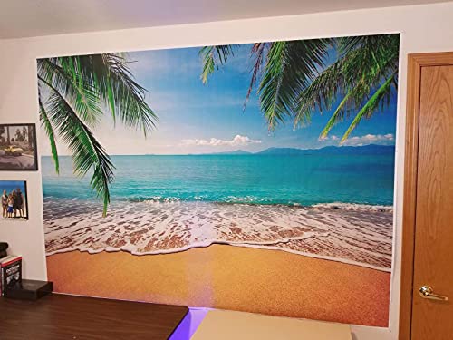 GYA 7x5ft Tropical Beach Background Photo Props for Studio,Wedding,Party Photography Backdrops Vinyl