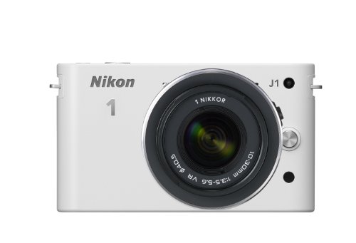 Nikon 1 J1 Compact System Camera with 10-30mm Lens Kit - White (10.1MP) 3 inc