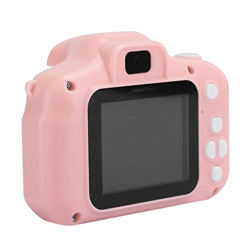 Liyeehao Kids Camera, Intelligence Portable One-Click Focusing Children Camera with Lanyard for Taking Photos for Boys Girls(Pink-Pure Edition)