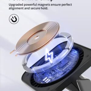 JoyGeek Mag Safe Charger with Stand, Magnetic iPhone Charger, 3-in-1 Wireless Charging Station for Apple iPhone 14/13/12 Series, iWatch Ultra/8/7/6, Airpods Pro, Upgraded Strong Magnets, More Stable