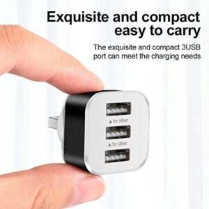 #Oddd9B 2022 Portable 3 Port USB Mobile Phone Charger USB Extender Charger Adapter Charging Plug Station Base Head Home Offic