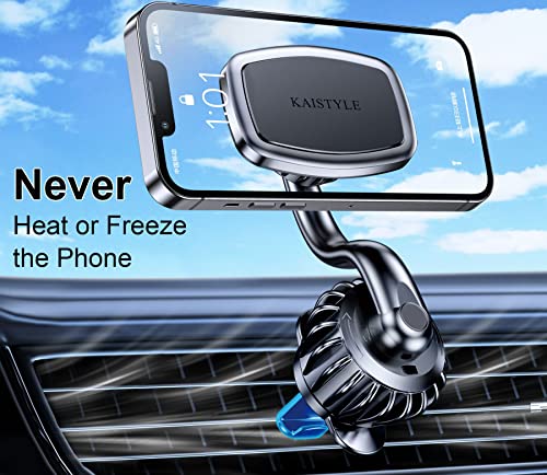 【 2 - PACK 】 Magnetic Phone Mount for Car Vent,【Upgraded Clip】 Car Magnetic Phone Holder, 【Strong Magnet 】【 360° Rotation 】 Magnetic Air Vent Phone Holder for car Fits iPhone Samsung, etc Cell Phone