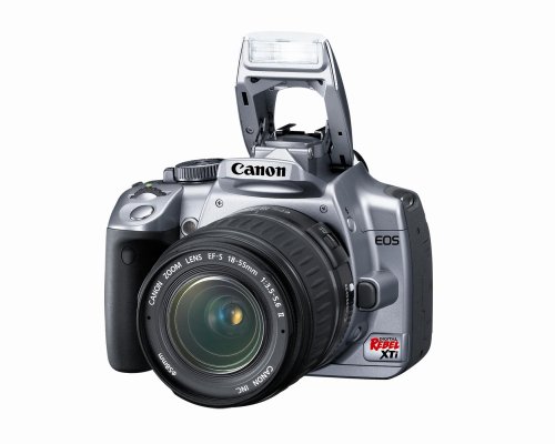 Canon Rebel XTi DSLR Camera with EF-S 18-55mm f/3.5-5.6 Lens (Silver) (OLD MODEL)
