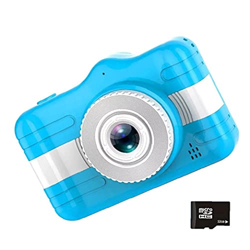 Liadance Kids Digital Camera 3.5inch Screen with 32GB SD Card 1080P HD Video Cute Cartoon Camera for Child Gifts Blue,Camera