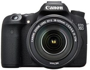 canon eos 70d digital slr camera with 18-135mm stm lens – international version