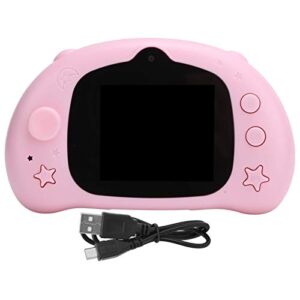 children camera, good partner lcd kid camera multi‑function with joystick design for children for catching(pink)