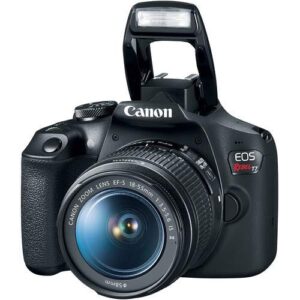 Canon EOS Rebel T7 DSLR Camera + EF-S 18-55mm f/3.5-5.6 is II Lens Bundled with Premium Accessories (32GB Memory Card, Padded Equipment Case and More.) (Renewed)