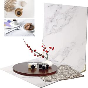 beiyang 2 marble 24x24in photography backdrop boards with 2 pcs bracket for flat lay or food photography background marble and white backdrop photo table backdrop