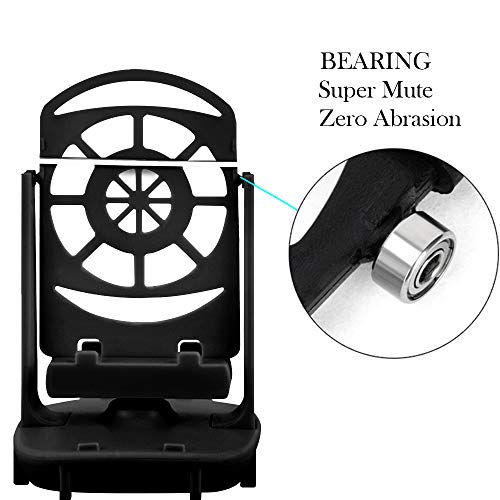 Seltureone Phone Swing Compatible for Pokemon GO Plus Cellphone Pedometer Steps Counter Accessories, (Super Mute) (Support 2 Phones) Quick Steps Earning Device with USB Cable, Phone Holder- Black