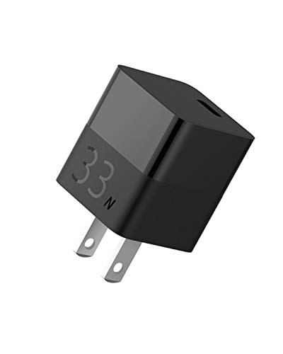 ZMI zPower Turbo Cube PPS 33W GaN Ultra Compact USB Type C (USB C) PD 3.0 Power Adapter Compatible w/iPhone iPad Android Requiring 30W/20W or Less Power, Non-Folding Fixed Prongs, Cable Not Included