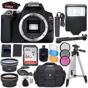 canon eos rebel sl3 dslr camera (body only) + accessory bundle (renewed)
