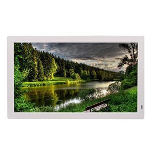 18.5-inch digital photo frame led electronic smart photo album video player advertising player display high-definition digital photo frame (color : white)