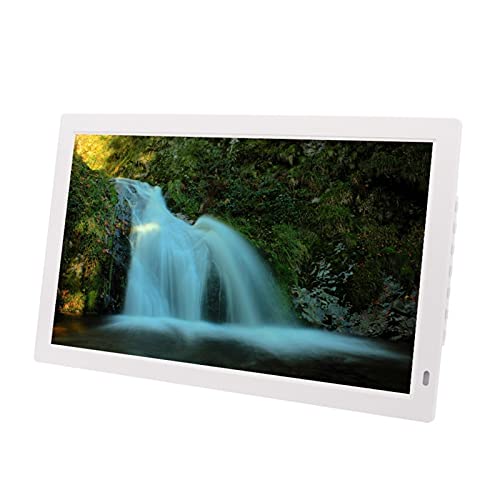 18.5-inch Digital Photo Frame LED Electronic Smart Photo Album Video Player Advertising Player Display high-Definition Digital Photo Frame (Color : White)