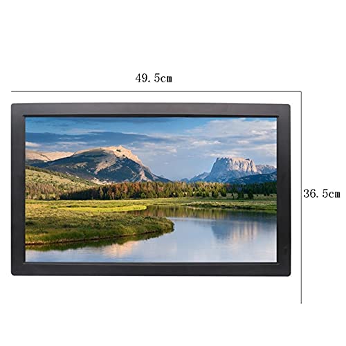 18.5-inch Digital Photo Frame LED Electronic Smart Photo Album Video Player Advertising Player Display high-Definition Digital Photo Frame (Color : White)