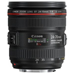 Canon EF 24-70mm f/4L is USM Lens Bundle with Manufacturer Accessories & Premium Kit for EOS 7D Mark II, 7D, 80D, EOS 5D Mark III, 5D Mark IV, 6D Mark II, 5DS, 5DS R Mark II DSLR Cameras (Renewed)