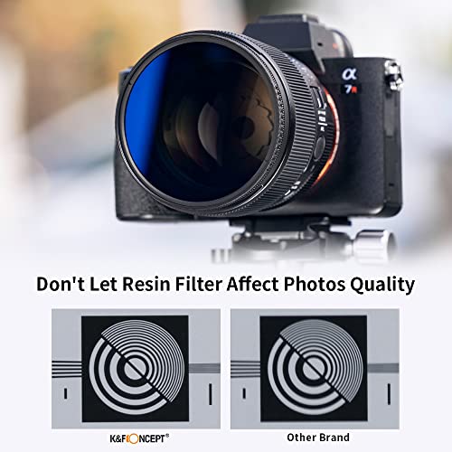 K&F Concept 58mm UV/CPL/ND Lens Filter Kit (3 Pieces)-18 Multi-Layer Coatings, UV Filter + Polarizer Filter + Neutral Density Filter (ND4) + Cleaning Cloth+ Filter Pouch for Camera Lens (K-Series)