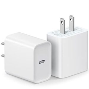 USB C Wall Charger【Apple MFi Certified】 2Pack iPhone 14 Charger Block 20W PD Power Adapter for iPhone 14/14 Pro/14 Pro Max/14 Plus/13 12 11 Pro Max/Mini/Xs Max/XR/X, iPad, Samsung Phone, Google Phone