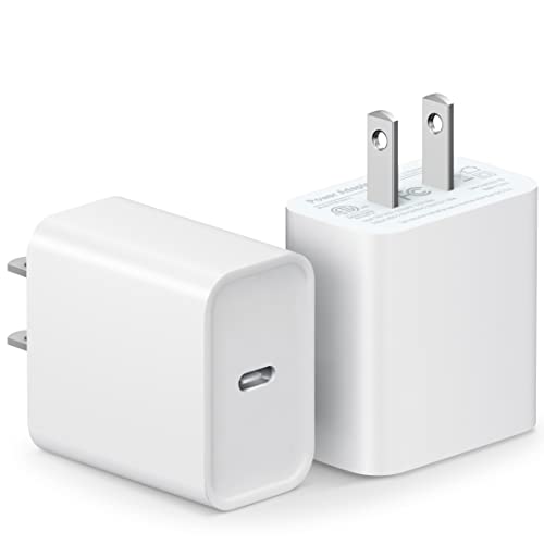 USB C Wall Charger【Apple MFi Certified】 2Pack iPhone 14 Charger Block 20W PD Power Adapter for iPhone 14/14 Pro/14 Pro Max/14 Plus/13 12 11 Pro Max/Mini/Xs Max/XR/X, iPad, Samsung Phone, Google Phone