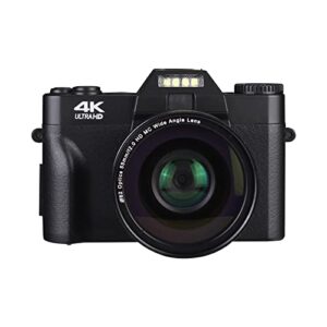 Camera Digital Cameras 4K HD 16X 48 Megapixels Micro Single Retro with WiFi Professional Digital Camera Vlog External Lens Video Camera Digital Camera (Size : with 64G, Color : Only Camera)