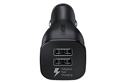 Samsung EP-LN920BBEGUS Fast Charge Dual-Port USB Car Charger - Retail Packaging,Black