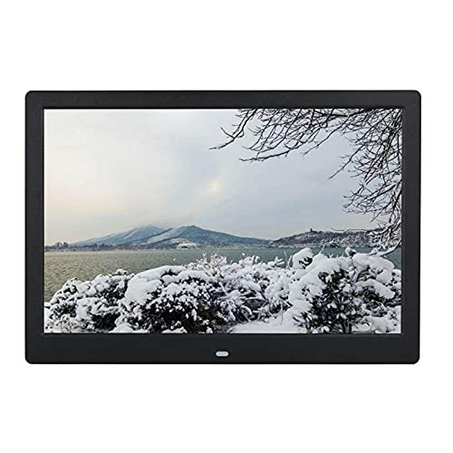 13 inch Digital Photo Frame 1920x1080 high-Definition IPS Screen Full Viewing Angle to Play Pictures and Video Digital Photo Album (Color : Black)