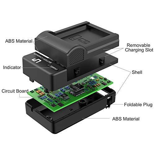 LP-E12 Battery Charger, LP Charger Compatible with Canon EOS M100, M50, M10, M2, M, Rebel SL1, 100D PowerShot SX70 HS, Kiss M, Kiss X7 & More