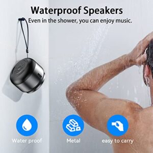 LFS Small Bluetooth Speakers, Portable Wireless Speaker Mini Shower Speaker, 15H Playtime, TWS Pairing, Compact Size, Waterproof Outdoor Speaker for Home, Travel, Beach