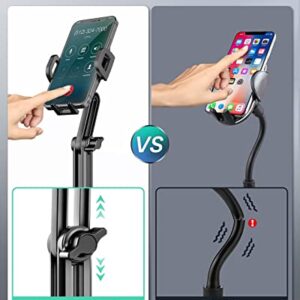 FEGO Cup Phone Holder for Car, [Height Adjustable Pole], Never Shake & Bumpy Roads Friendly Car Phone Holder Mount, Hands-Free Cup Holder Phone Mount Compatible with iPhone Samsung and All Cell Phones