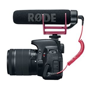 Canon EOS Rebel T5i Video Creator Kit with 18-55mm Lens, Rode VIDEOMIC GO and Sandisk 32GB SD Card Class 10