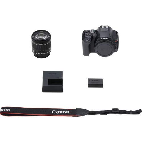 Canon EOS Rebel SL3 DSLR Camera with 18-55mm Lens + 5 Photo/Video Editing Software Package & Accessory Kit (Renewed)