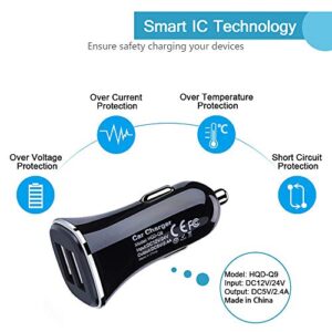 Fast Charger Type C Car Charger for Samsung Galaxy S22 Ultra /S22 +/S21/S20 fe /S20 A13 5G, A21, A12,A42,A52, A32, A11,Note 22/20, Dual Port Car Charger Adapter Wall Charging Block and Cable Cord